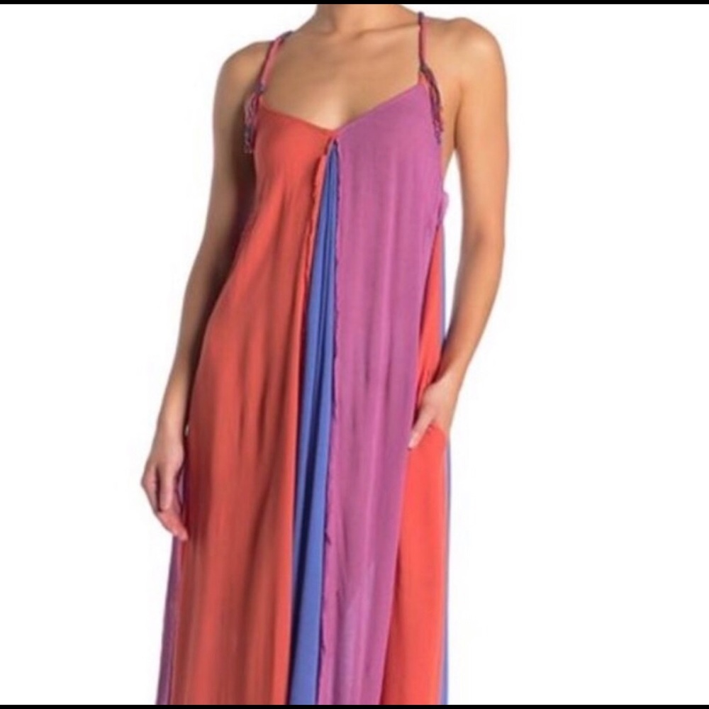 New Free People Mixin it Up Maxi Dress Xs